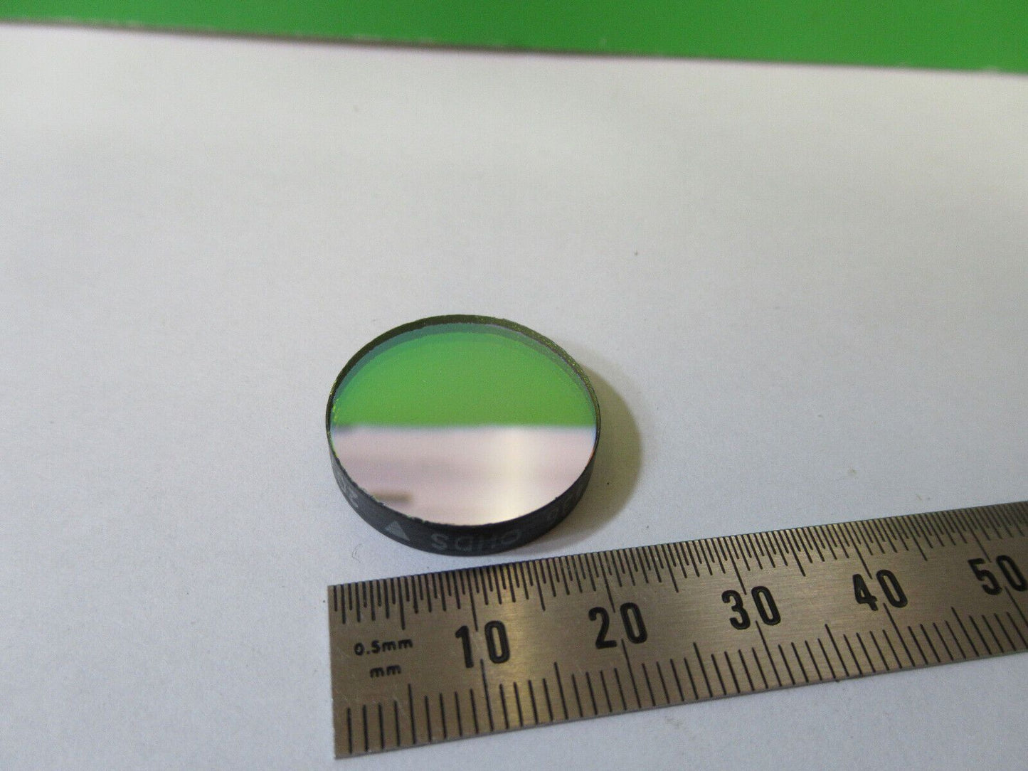 OPTICAL BLUE FILTER GLASS LENS OPTICS AS PICTURED &22-A-65