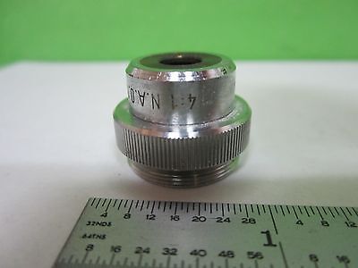 MICROSCOPE PART OBJECTIVE ROLYN GERMANY 4X OPTICS AS IS BIN#T5-26