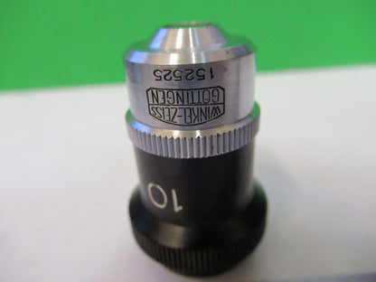 WINKEL ZEISS OBJECTIVE 10X OPTICS MICROSCOPE PART AS PICTURED &R3-B-22