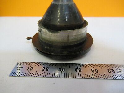 ANTIQUE BAUSCH LOMB CONDENSER + IRIS LENS MICROSCOPE PART AS PICTURED P2-A-17