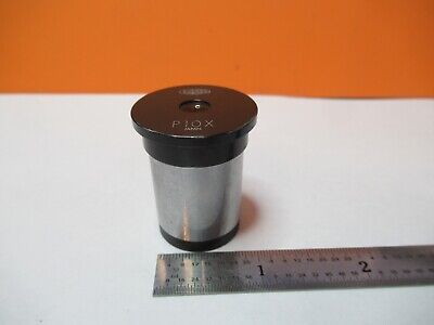 OLYMPUS JAPAN P10X LENS EYEPIECE MICROSCOPE PART OPTICS AS PICTURED &85-B-122