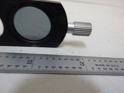 FOR PARTS MICROSCOPE PART POLARIZER SLIDE OPTICS AS IS BIN#N6-76