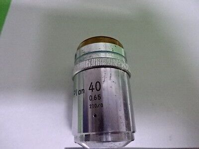 MICROSCOPE PART NIKON JAPAN BF DF  OBJECTIVE BD 40X OPTICS AS IS B#AI-09