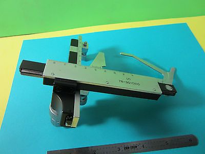 MICROSCOPE PART STAGE MICROMETER NICE LEITZ WETZLAR GERMANY OPTICS BIN#HM-LUX