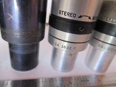 FOR PARTS LOT 4 EA AO + BAUSCH EYEPIECES OCULAR MICROSCOPE PART OPTICS #60-A-10