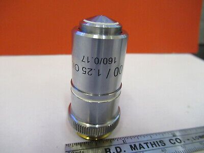 AMSCOPE OBJECTIVE LENS 100X /160 OPTICS MICROSCOPE PART AS PICTURED &8z-a-117