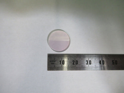 OPTICAL FLAT BK7 GLASS COATED LENS OPTICS AS PICTURED Z5-C-35