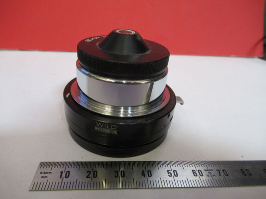 WILD HEERBRUGG SWISS M11 CONDENSR + IRIS MICROSCOPE PART AS PICTURED S6-A-07