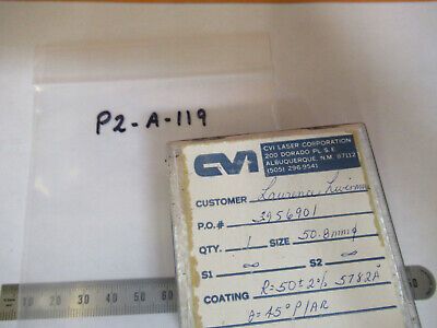 OPTICAL FLAT CVI COATED OPTICS AS PICTURED &P2-A-119