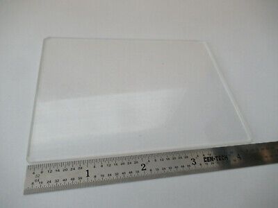 BEVELED GLASS PLATE STAGE MICROSCOPE PART AS PICTURED #F2-A-25