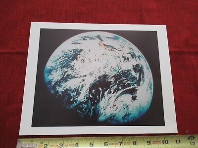 COLLECTABLE PRINT PLANET EARTH FROM SPACE NASA VINTAGE REPRODUCTION &BLI