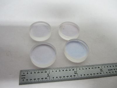 LOT 4 EA OPTICAL COATED LENSES from HP HELIUM NEON LASER OPTICS AS IS BIN#K8-16