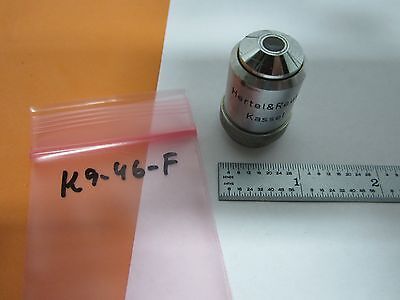 MICROSCOPE PART OBJECTIVE HERTEL KASSEL 10X OPTICS AS IS BIN#K9-46-F