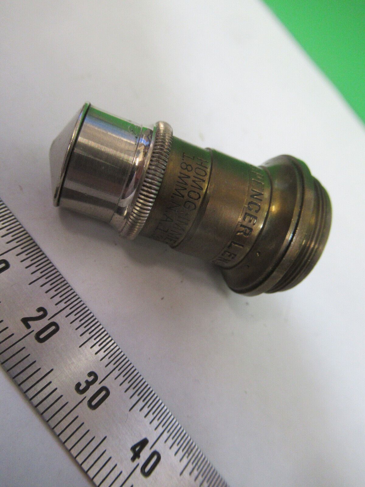 ANTIQUE SPENCER BRASS 95X OBJECTIVE LENS MICROSCOPE PART AS PICTURED R4-A-29