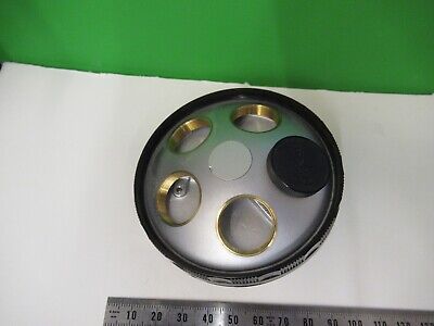 NIKON NOSEPIECE TURRET MICROSCOPE PART OPTICS AS PICTURED &15-A-29