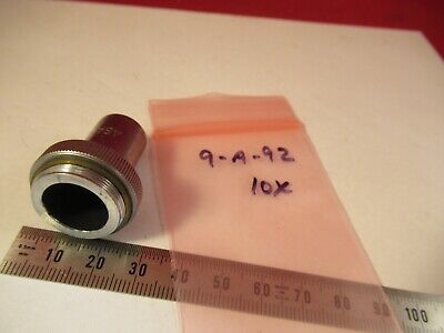 ASA 10X OBJECTIVE MICROSCOPE PART OPTICS AS PICTURED &9-A-92