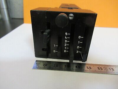 LEICA GERMANY DMRX cube block iris diaphragm MICROSCOPE PART AS PICTURED P1-A-13