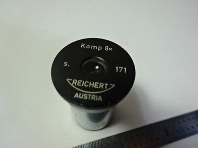 MICROSCOPE PART EYEPIECE OCULAR REICHERT AUSTRIA KOMP 8X OPTICS AS IS B#AE-59