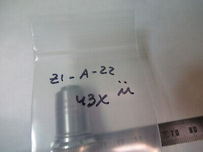 BAUSCH LOMB 43X LENS OBJECTIVE OPTICS MICROSCOPE PART AS PICTURED &Z1-A-22