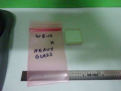 RARE OPTICAL HEAVY GLASS BLOCK LASER OPTICS #W8-12