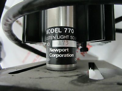 NEWPORT TUNGSTEN LAMP OPTICS LASER OR FOR MICROSCOPES  BIN#GENL