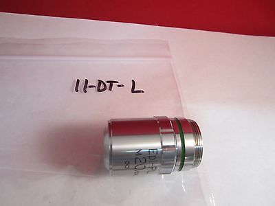 MICROSCOPE OBJECTIVE UNITRON EPI PL M20 INFINITY CORRECTED OPTICS BIN#11-DT-L