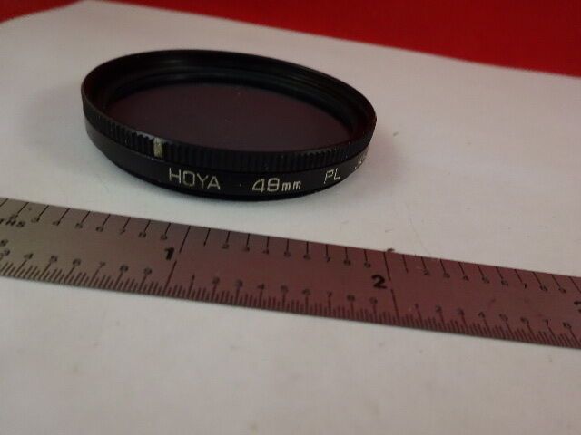 OPTICAL HOYA 49 mm PL JAPAN FILTER OPTICS AS IS #R6-B-56