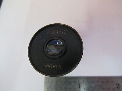 UNITRON JAPAN Ke15X Bi EYEPIECE LENS OCULAR MICROSCOPE PART AS PICTURED &B6-A-28