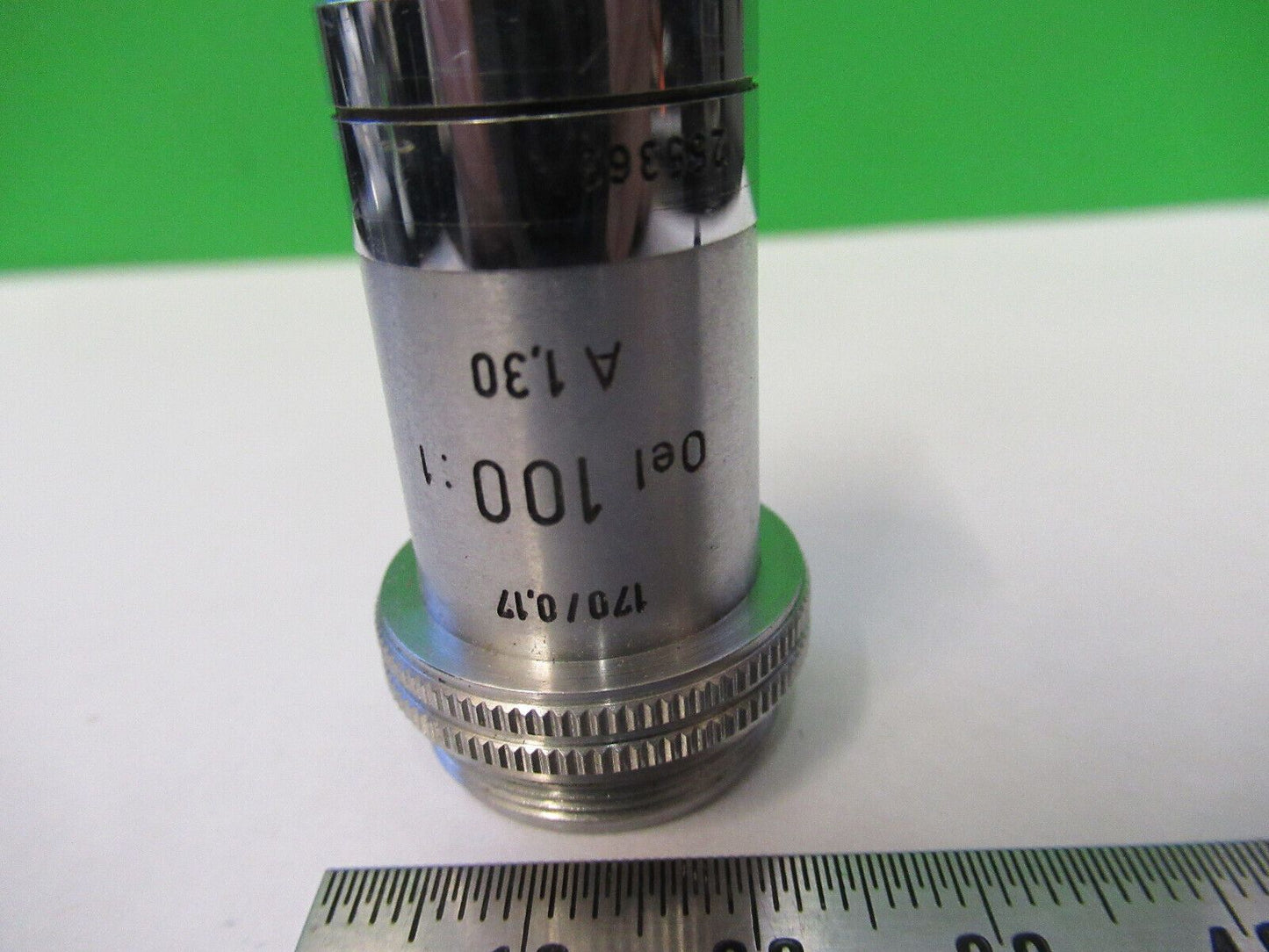 LEITZ WETZLAR OBJECTIVE 100X /170 OPTICS MICROSCOPE  PART AS PICTURED #R7-B-87A