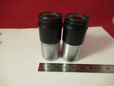 AMERICAN OPTICS EYEPIECE PAIR 9X SPENCER MICROSCOPE PART OPTICS &FT-3-01C