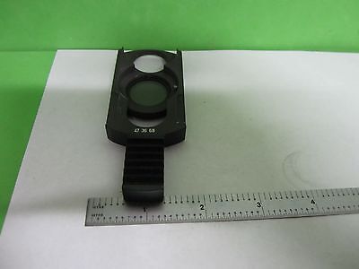 MICROSCOPE PART ZEISS GERMANY SLIDE POLARIZER 473668 OPTICS AS IS BIN#T2-31