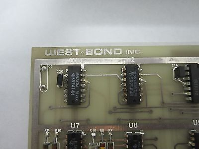 WESTBOND 7200 WIRE BONDER PART BOARD 1766 AS IS BIN#L1-10