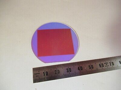 OPTICAL UNKNOWN PURPOSE DICHROIC CONVEX PLATE OPTICS AS PICTURED &12-A-08