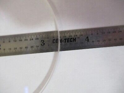 OPTICAL ROUND GLASS STAGE PLATE MICROSCOPE PART AS PICTURED &8M-A-62