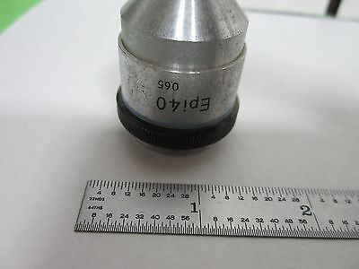 MICROSCOPE PART OBJECTIVE NIKON EPI 40X OPTICS AS IS BIN#L5-31