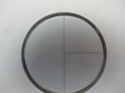 OPTICAL RETICLE MICROMETER CROSSHAIR OPT MICROSCOPE PART AS PICTURED &4B-FT-38