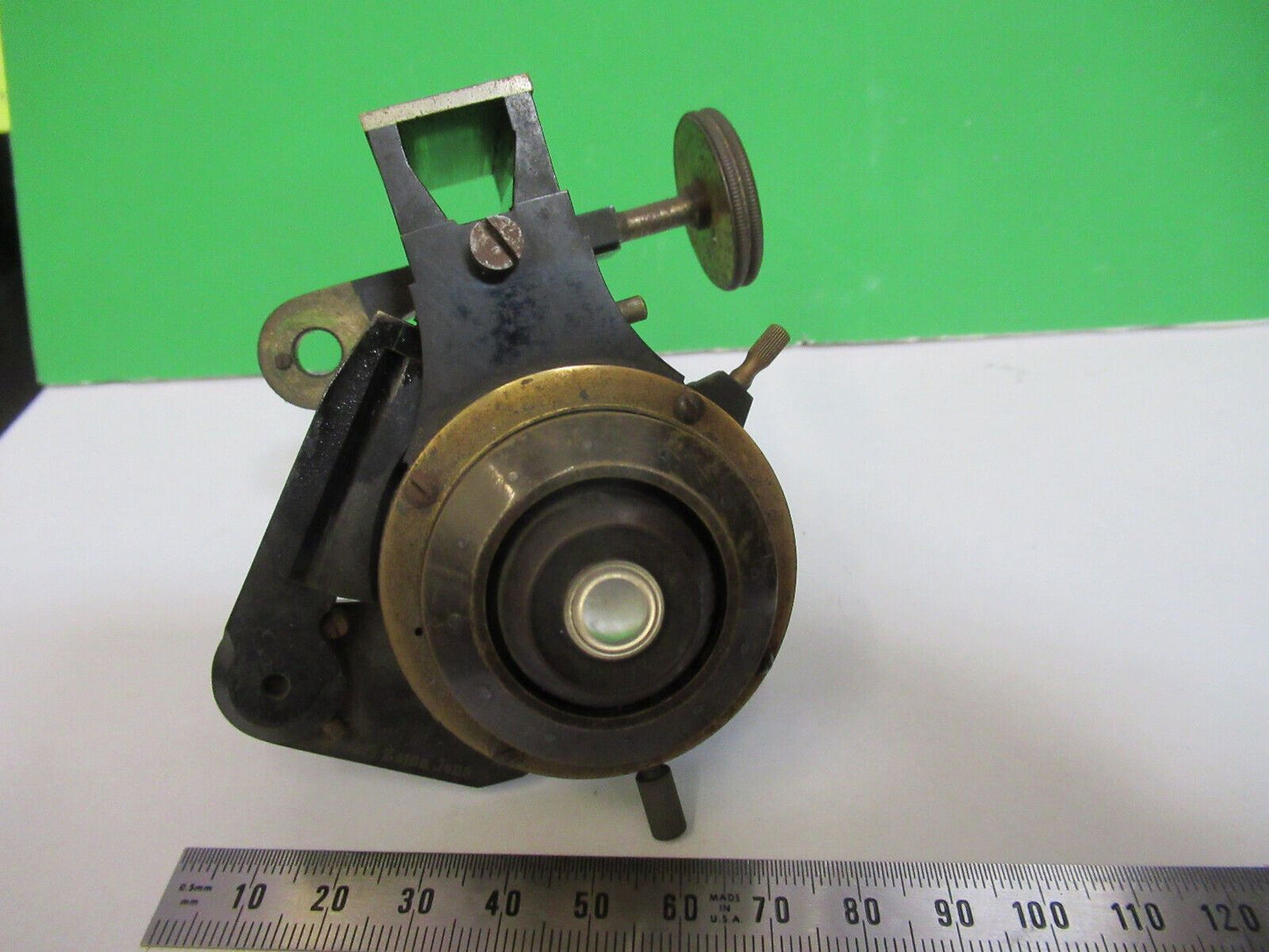 ANTIQUE CARL ZEISS JENA CONDENSER RARE MICROSCOPE PART AS PICTURED Q7-A-34