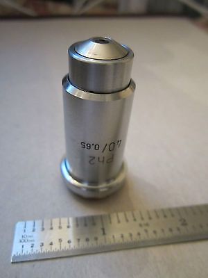 MICROSCOPE PART OPTICS OBJECTIVE PH2 40X CARL ZEISS GERMANY AS IS  BIN#RED