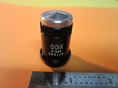 MICROSCOPE PART OBJECTIVE BECK LONDON ACHRO 100X  OPTICS BIN#9-29