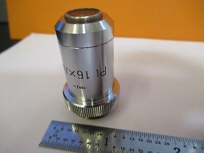 LEITZ WETZLAR OBJECTIVE PL 16X INFINITY OPTICS MICROSCOPE AS PICTURED &5M-A-16