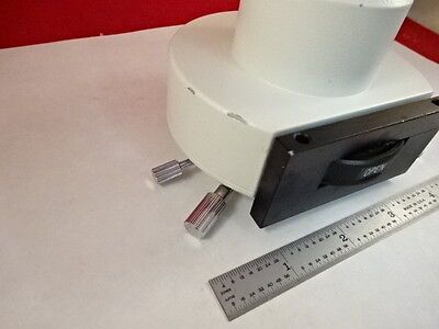 MICROSCOPE PART MAGNIFICATION CHANGER PHOTO TUBE OPTICS AS IS B#Q2-A-03