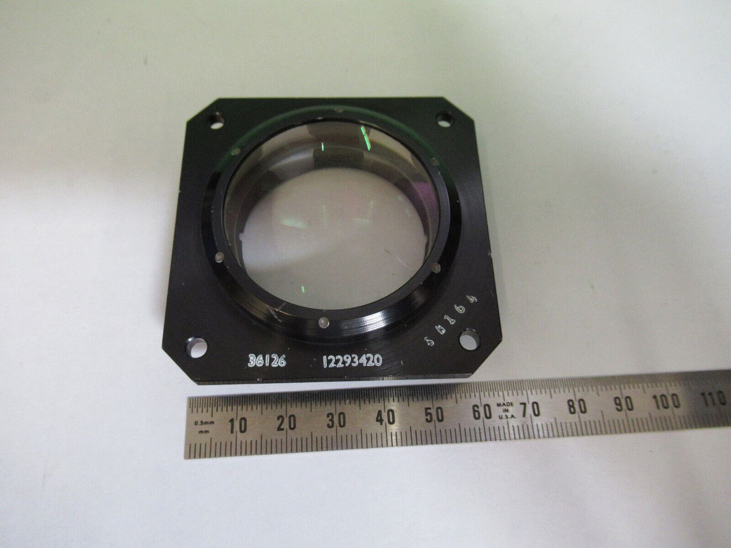 OPTICAL MIL SPEC PL-CC MOUNTED LENS OPTICS AS PICTURED W9-A-24