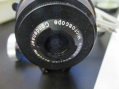 UNITRON PHASE CONDENSER OPTICS ASSEMBLY MICROSCOPE PART AS PICTURED P4-A-76