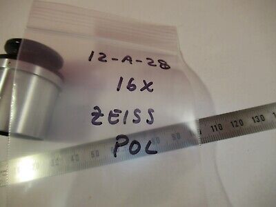 ZEISS JENA GERMANY POLMI POL EYEPIECE PK 16X MICROSCOPE PART AS PIC &12-A-28