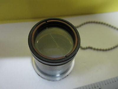 MICROSCOPE PART EYEPIECE JAPAN SWF 10X-F + CHAIN OPTICS BIN#34-T-11