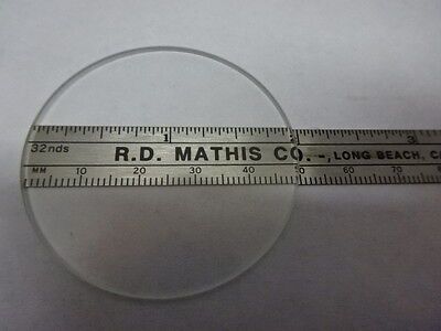 OPTICAL FLAT LENS GLASS DIFFUSER OPTICS AS IS #83-20