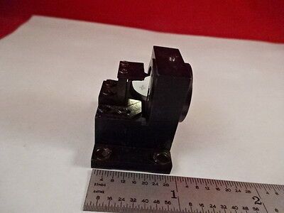 OPTICAL BRASS MOUNTED PRISM BEAM SPLITTER MICROSCOPE OPTICS AS IS  #80-36