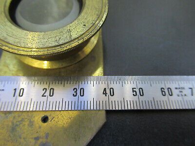 ANTIQUE BRASS COMPRESSORIUM  SLIDE UK MICROSCOPE PART AS PICTURED &P5-A-99