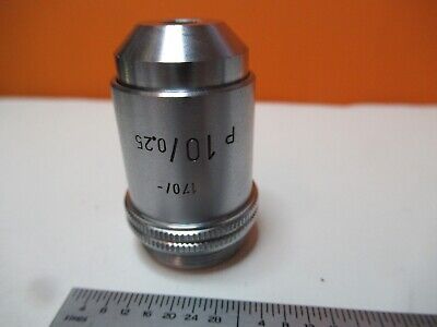 LEITZ GERMANY POL OBJECTIVE 10X P MICROSCOPE OPTICS PART AS PICTURED &16-A-92