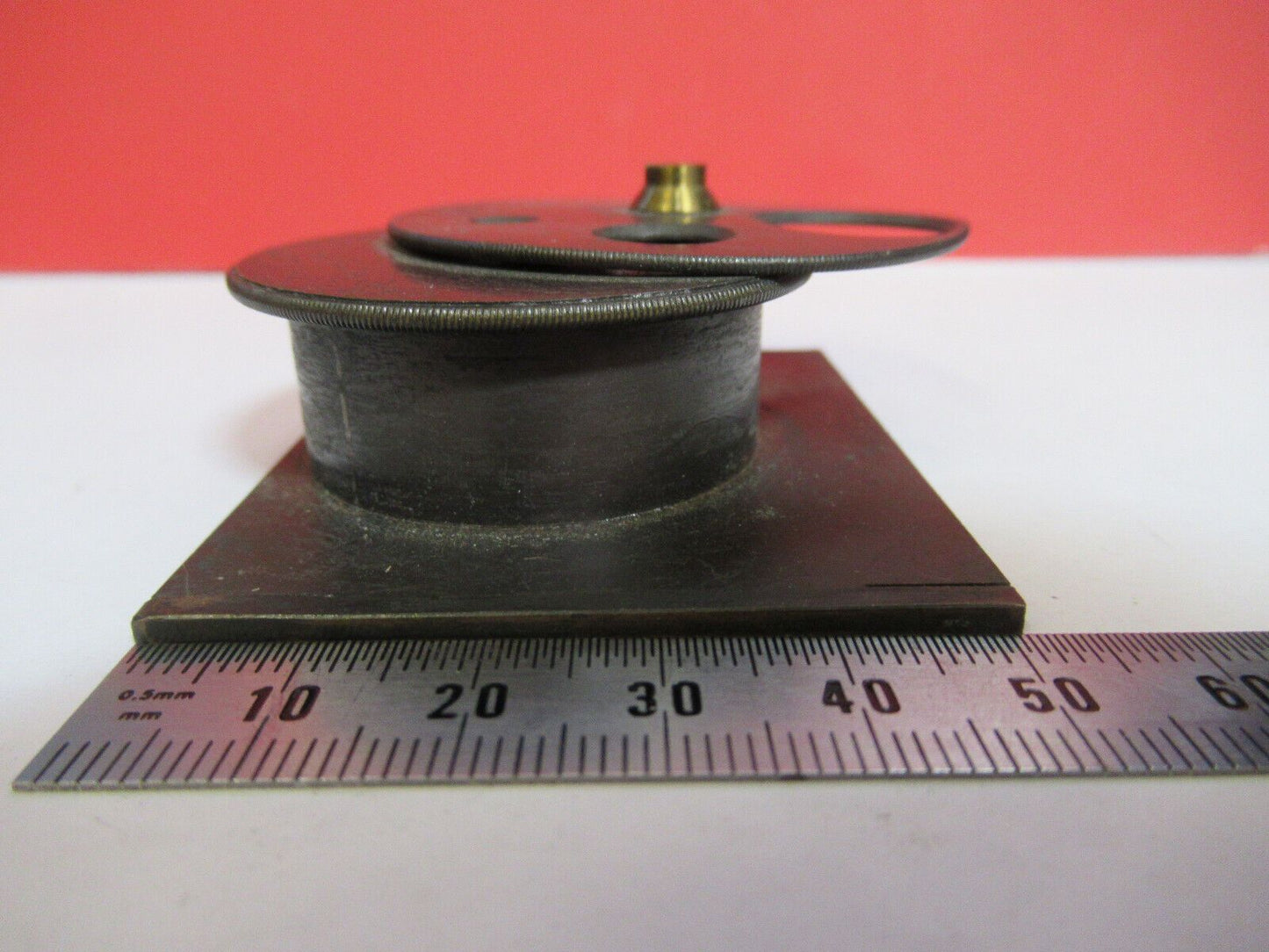 ANTIQUE BECK UK CONDENSER DIAPHRAGM MICROSCOPE PART AS PICTURED G4-A-87